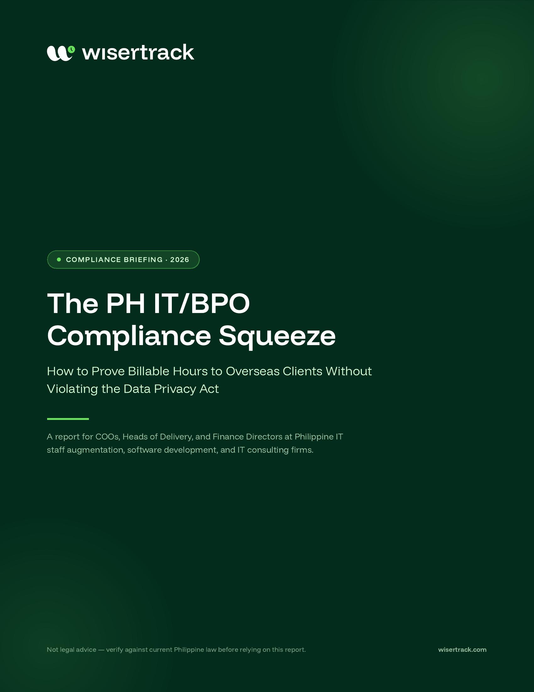 The PH IT/BPO Compliance Squeeze — report cover